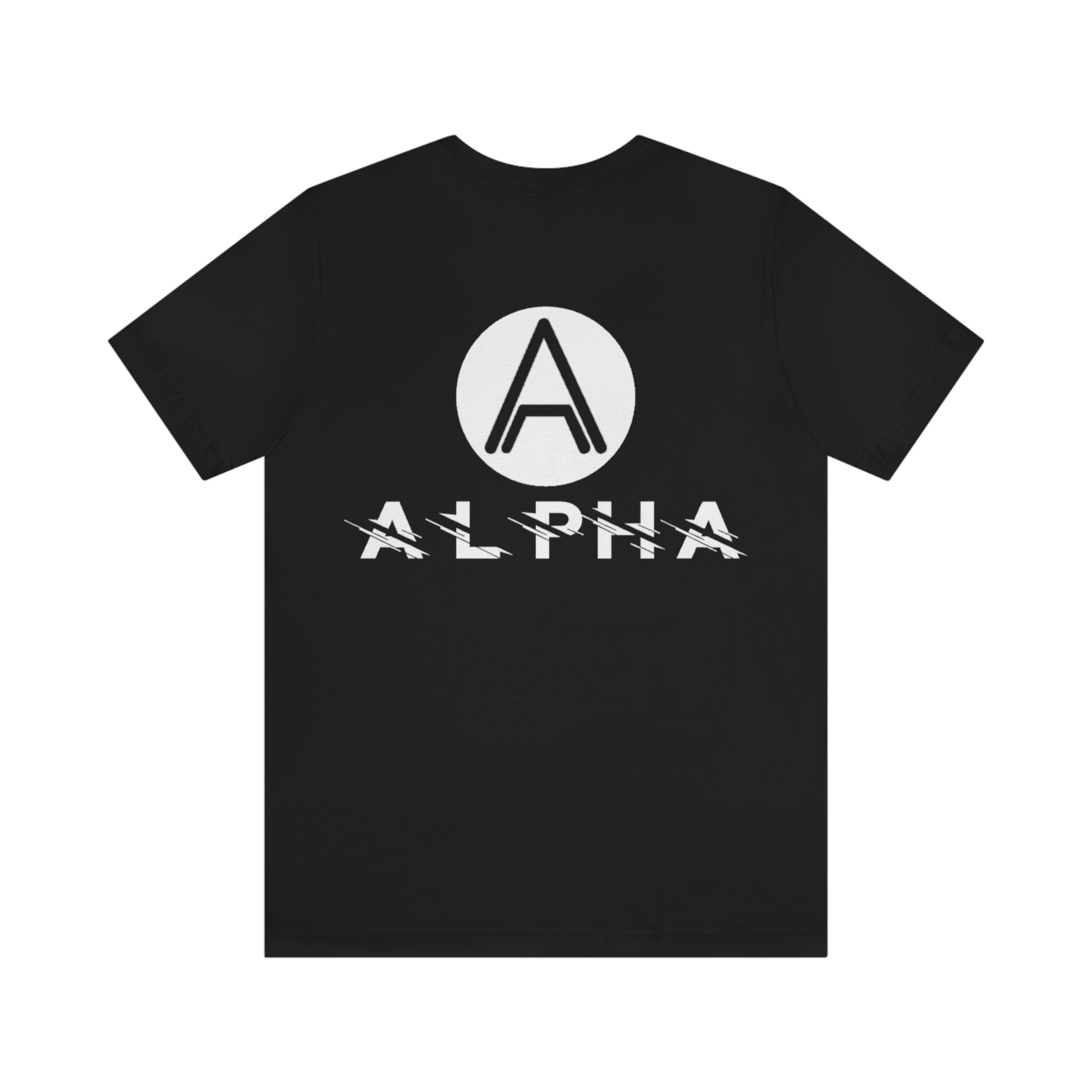 Alpha Signature Logo Adult Unisex Jersey Short Sleeve Tee